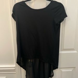 Forever 21 Black t-Shirt with Sheer back